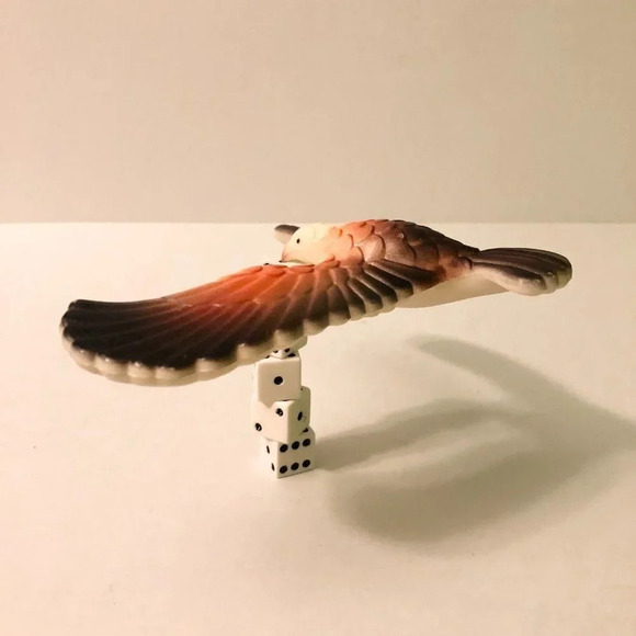 Vintage  Magic Balancing Bird Bald Eagle Stays In The Air Taiwan - Picture 4 of 13